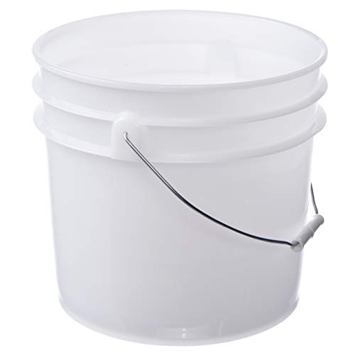 Letica Premium 3.5 Gallon Bucket_ HDPE_ Natural_ 1 Pack