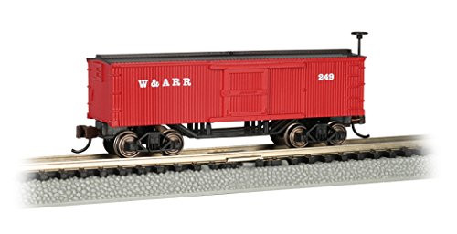 Bachmann Old-Time Box Car-Western & Atlantic N Scale, Prototypical Oxide Red Bachmann Old-Time Box Car-Western & Atlantic N Scale, Prototypical Oxide Red