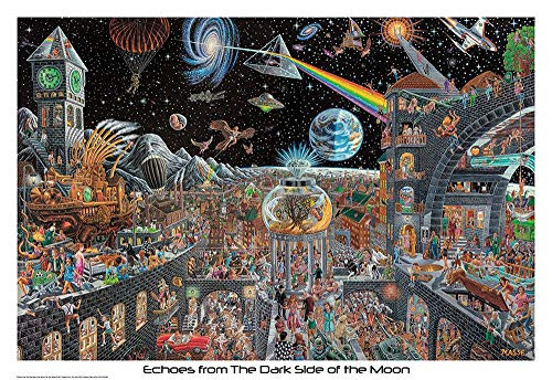 Studio B Echoes from The Darkside of The Moon _ Tom Masse Laminated Poster _ 32.5 inch  x 22.5 inch