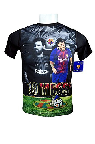 FC Barcelona Messi Number 10 Official Youth Soccer Signature Performance Poly Jersey _Y004 Large