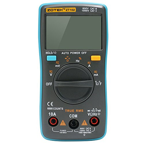 Autool ZT102 6000 Counts Pocket Mini Portable Auto Ranging Digital Multimeter Tester