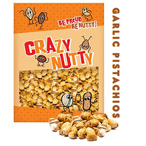 Crazy Nutty's Californian Garlic Pistachios _ 2 Pound Bag _ Farm Fresh!