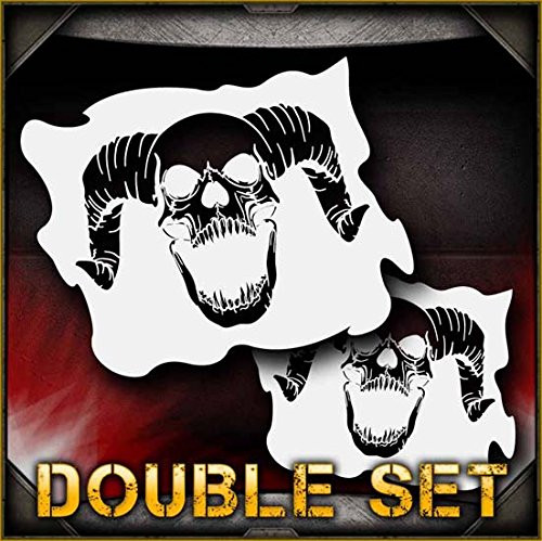 Skull 15_b AirSick Airbrush Stencil Template