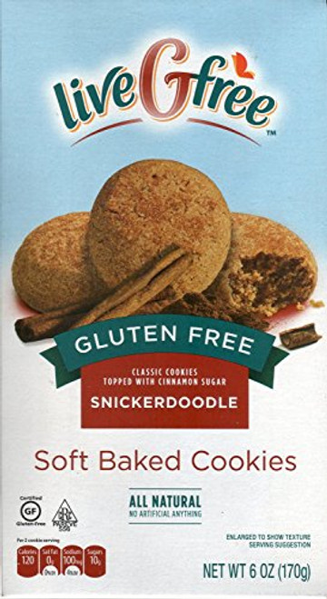 Live G Free Gluten Free Snickerdoodle Soft Baked Cookies _Pack of 2_ Live G Free Gluten Free Snickerdoodle Soft Baked Cookies _Pack of 2_