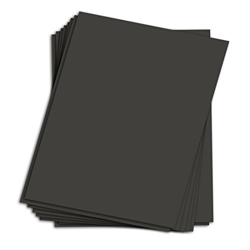 5 inch  X 7 inch  Black Chipboard _ Cardboard Medium Weight Chipboard Sheets _ 25 Per Pack.