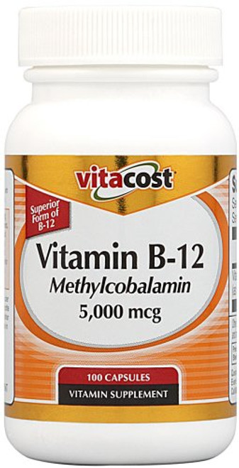 Vitacost Vitamin B_12 Methylcobalamin _ 5000 mcg _ 100 Capsules