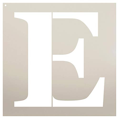 Classic Serif Letter Stencil _Choose Character_ _E_ 12 inch _