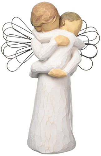 Willow Tree hand-painted sculpted angel, Angel's Embrace