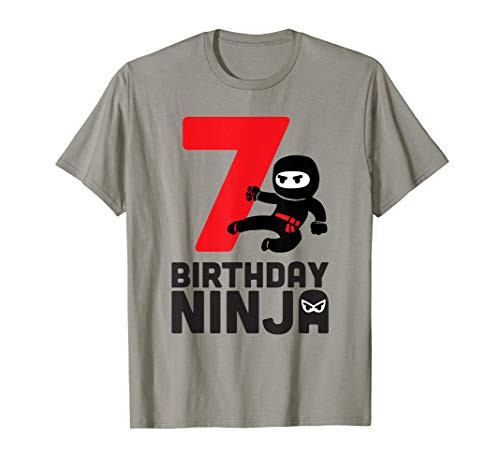 Birthday Shirt _ Ninja 7th Birthday T_shirt for 7 year olds