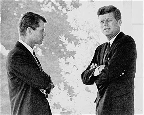 Brothers John F and Robert F Kennedy Portrait 8x10 Silver Halide Photo Print Brothers John F and Robert F Kennedy Portrait 8x10 Silver Halide Photo Print