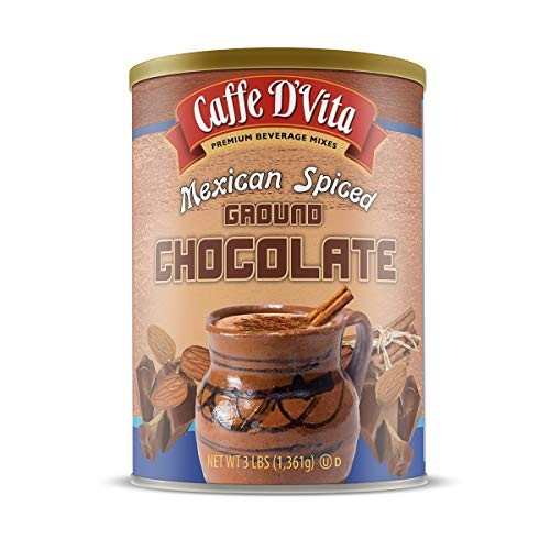 Caffe D Vita Mexican Spiced Ground Chocolate 3 lb. can _48 oz._