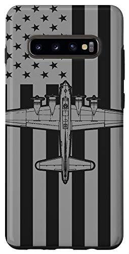 Galaxy S10 Plus  B_17 Flying Fortress WWII Bomber Aircraft American Flag Case