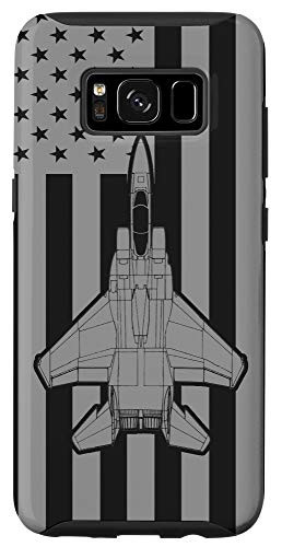 Galaxy S8 F_15 Eagle Military Jet Fighter Airplane American Flag Case