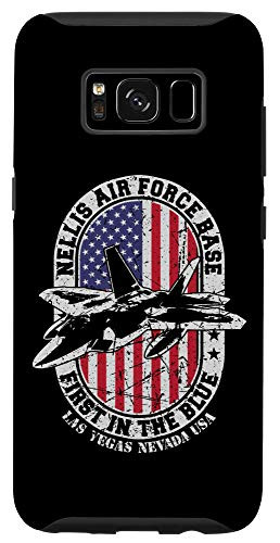 Galaxy S8 USAF Nellis Air Force Base Las Vegas Nevada USA US Flag F_22 Case