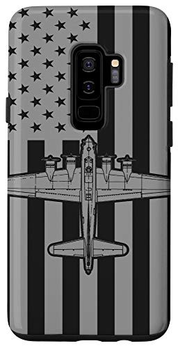 Galaxy S9 Plus  B_17 Flying Fortress WWII Bomber Aircraft American Flag Case