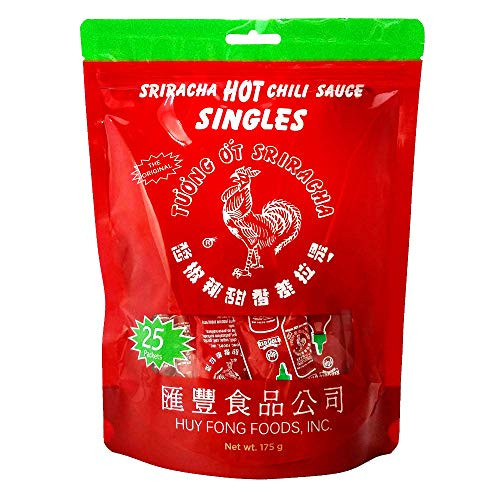 Huy Fong Sriracha Hot Chili Sauce Singles  25_count_ 7g Packets