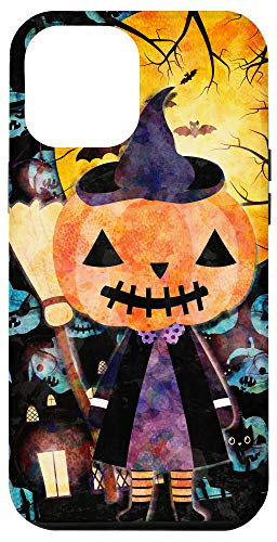 iPhone 12 Pro Max Funny Halloween Jack O'Lantern Pumpkin Witch Case