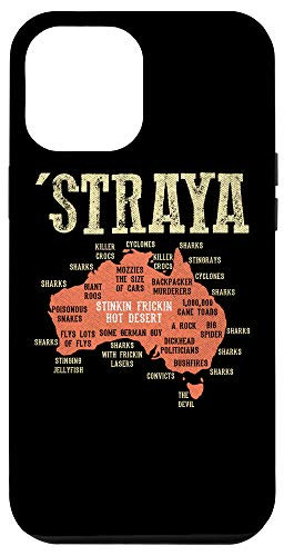 iPhone 12 Pro Max Vintage Aussie Day Straya Australia Map G'day Mate Outback Case