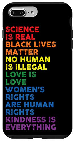 iPhone 7 Plus 8 Plus Distressed Science Is Real Black Lives Matter LGBT Pride Case