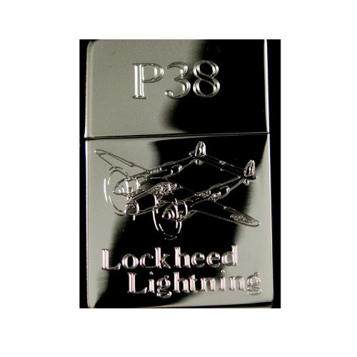 Lighter _ P_38 Lockheed Lightning High Polish Chrome _ Star Int. Inc Brand