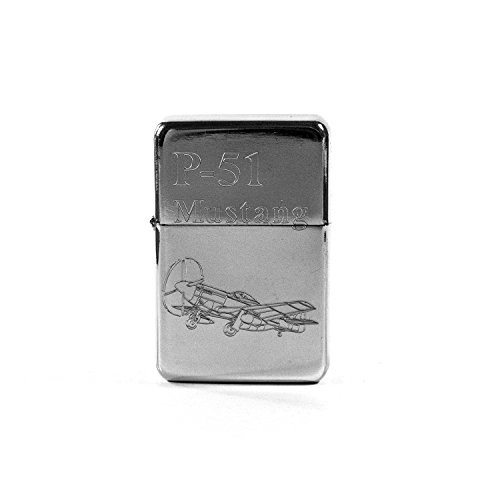 Lighter _ P_51 Mustang High Polish Chrome _ Star Int. Inc Brand
