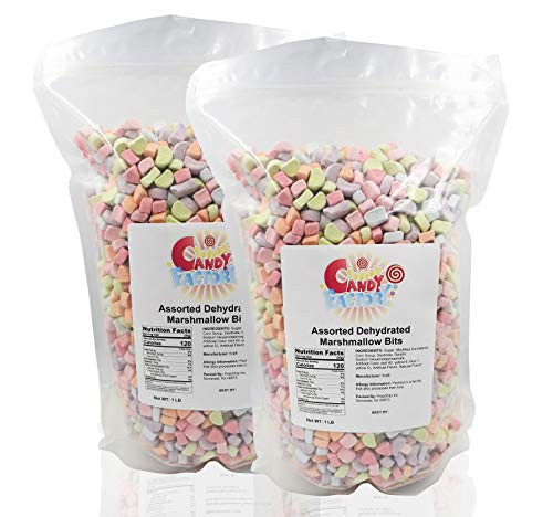 Sarah's Candy Factory Assorted Dehydrated Marshmallow Bits in Resealable Bag_ 2lb