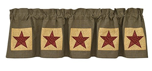 Park Designs Country Star Lined Valance, 60 x 14" (373-47)
