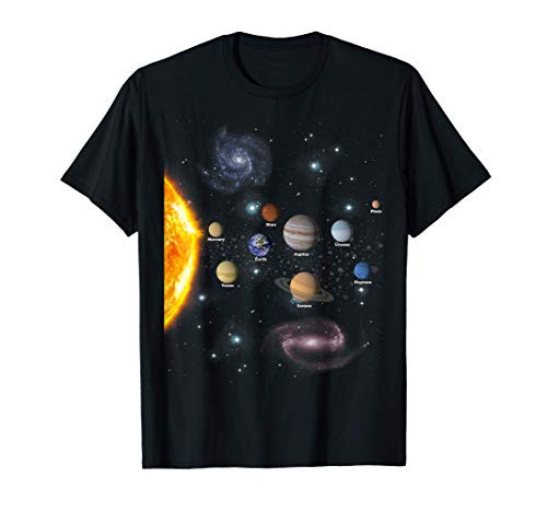 Solar System T Shirt _ Realistic Space Planets Science T_Shirt