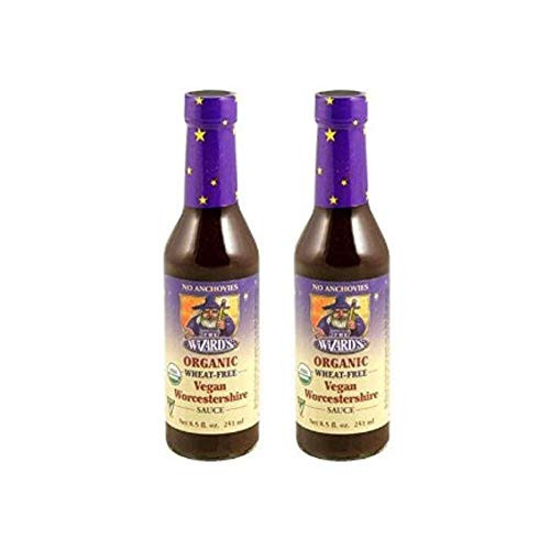 The Wizards Sauces_ Sauce Worcestershire Vegetarian Organic_ 8.5 Ounce _Pack of 2_