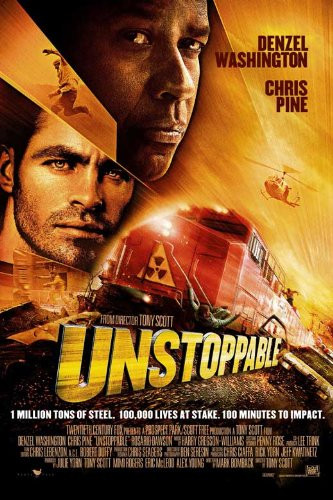 Unstoppable Movie Poster _27 x 40 Inches _ 69cm x 102cm_ _2010_ Swiss Style B __Denzel Washington__Chris Pine__Rosario Dawson__Ethan Suplee__Kevin Dunn__Kevin Corrigan_