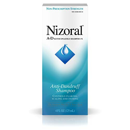 Nizoral A_D Anti_Dandruff Shampoo with Ketoconazole 1 Percent _ Dry Itchy Scalp Shampoo for Dandruff Control  and  Relief_ 4 fl. oz
