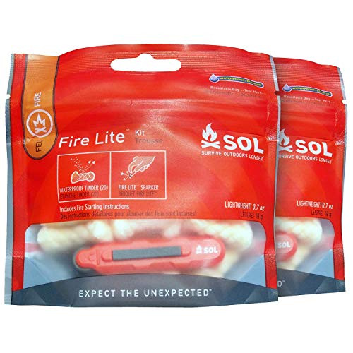 S.O.L. Survive Outdoors Longer S.O.L. Outdoor Fire Lite Kit _Pack of 2_