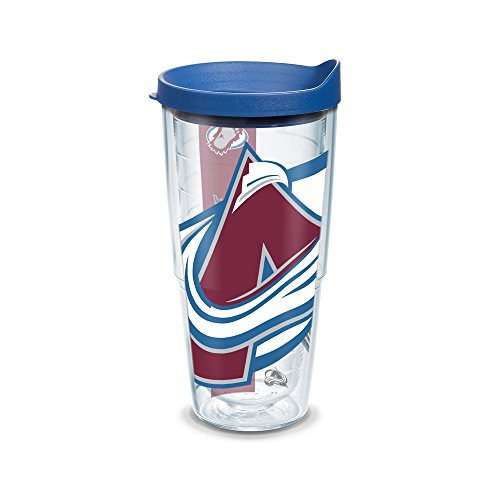 Tervis 1105366 "NHL Colorado Avalanche" Tumbler with Blue Lid, Wrap, 24 oz, Clear Tervis 1105366 "NHL Colorado Avalanche" Tumbler with Blue Lid, Wrap, 24 oz, Clear