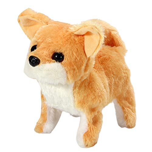 Soaoun Puppy Electronic Interactive Pet Dog Kids Plush Walking Barking Retriever Puppy Electronic Interactive Pet Dog Toy E
