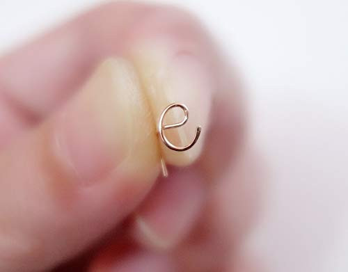 Initial Nose Stud Initial Tragus earring initial tragus stud cartilage earring Tiny Nose Stud Nose piercing nose ring stud tiny stud earring 925 Sterling Silver 14K Gold Filled 14K Rose Gold Filled