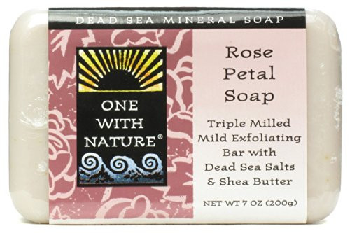 One With Nature Dead Sea Bar Soap Rose 7 Oz