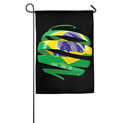 JJKKFG_H Flag Of Brazil 3D _ Garden Decorative Demonstration Party Flag