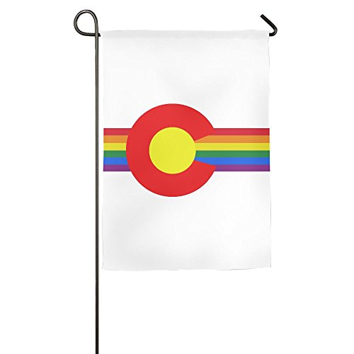 JJKKFG_H Colorado State Flag Gay Pride _ Garden Decorative Demonstration Party Flag