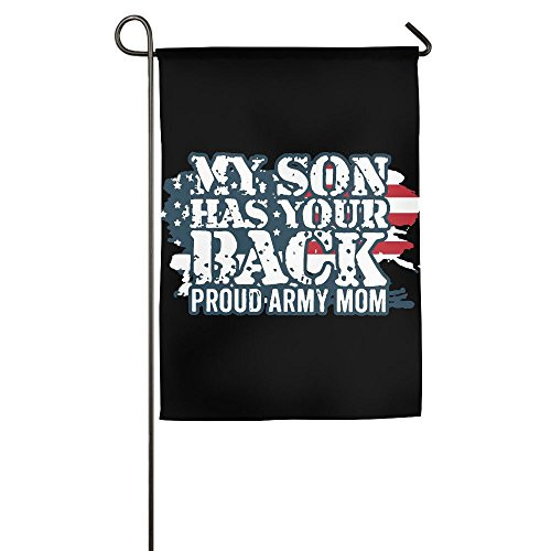 JJKKFG_H Vintage Patriotic American USA Flag Proud Army Mom _ Garden Decorative Demonstration Party Flag