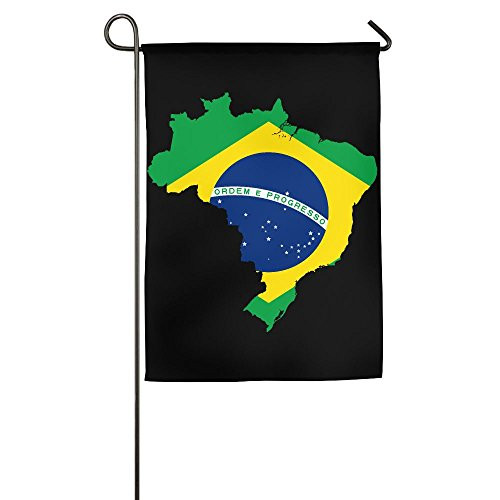 JJKKFG_H Map Of Brazil Flag _ Garden Decorative Demonstration Party Flag