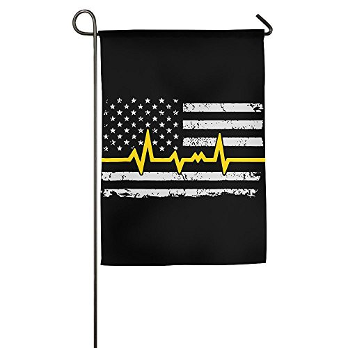 JJKKFG_H Thin Gold Line American Flag Dispatchers Supporter _ Garden Decorative Demonstration Party Flag JJKKFG_H Thin Gold Line American Flag Dispatchers Supporter _ Garden Decorative Demonstration Party Flag