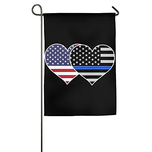 JJKKFG_H American Thin Blue Line Flag Heart _ Garden Decorative Demonstration Party Flag JJKKFG_H American Thin Blue Line Flag Heart _ Garden Decorative Demonstration Party Flag