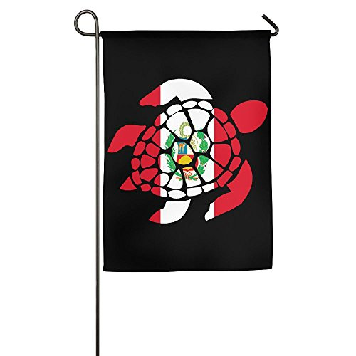 JJKKFG_H Turtle Peruvian Flag _ Garden Decorative Demonstration Party Flag