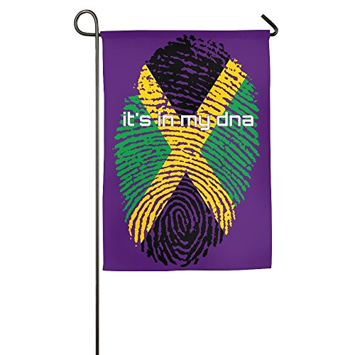 JJKKFG_H Jamaican Flag It's In My DNA Fingerprint _ Garden Decorative Demonstration Party Flag