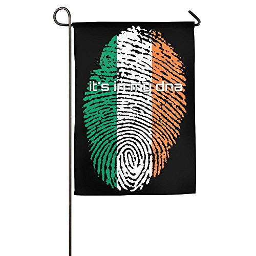 JJKKFG_H Ireland Flag It's In My DNA Fingerprint _ Garden Decorative Demonstration Party Flag