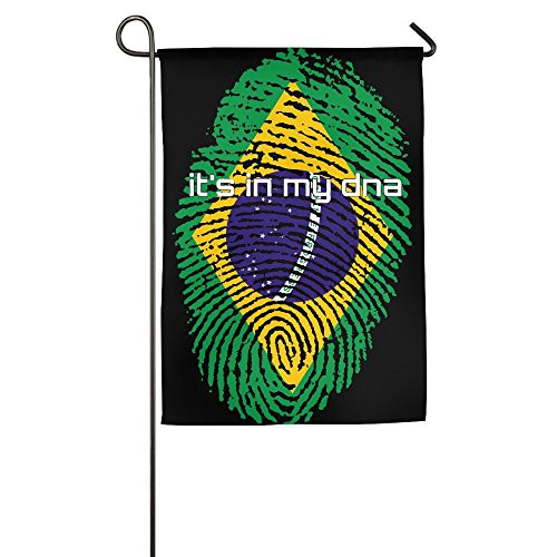 JJKKFG_H Brazil Flag It's In My DNA Fingerprint _ Garden Decorative Demonstration Party Flag