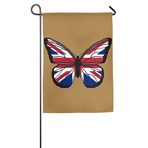 JJKKFG_H British Flag Butterfly _ Garden Decorative Demonstration Party Flag