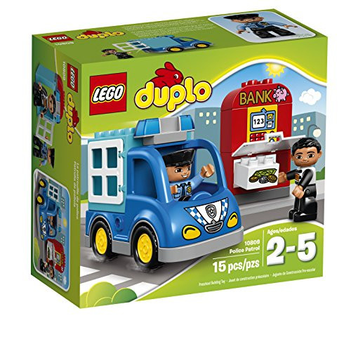 LEGO Duplo Town Police Patrol 10809 Toddler Toy, Large Building Bricks