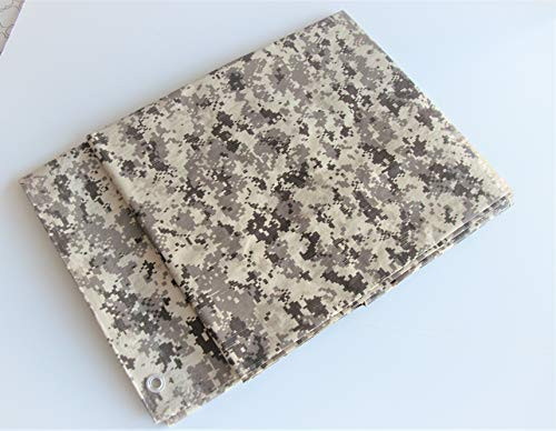 Golden Valley Tools  and  Tarps 6' x 8' Digital Desert CAMO Camouflage 8mil Poly TARP w Grommets _Finished Size Approx. 5'6 inch  x 7'6 inch _