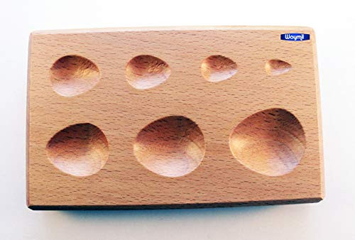 PEAR SHAPE WOOD FORMING BLOCK DAPPING BLOCK JEWELRY METAL SHAPING TOOL 7 SIZES _E 10_ NOVELTOOLS